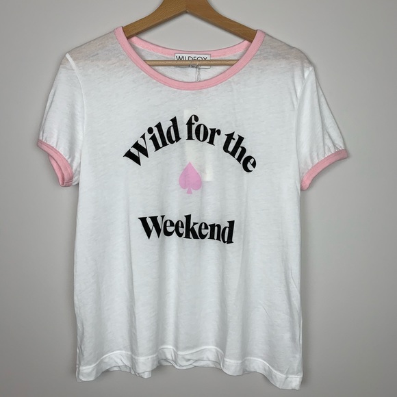 WILDFOX Wild for the Weekend Tee Size Medium - Picture 2 of 6